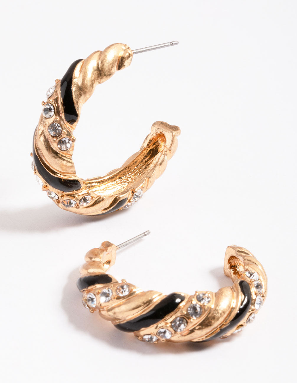 Gorgeous Gold 80s-Inspired Twisted Hoop Earrings for a Bold Look