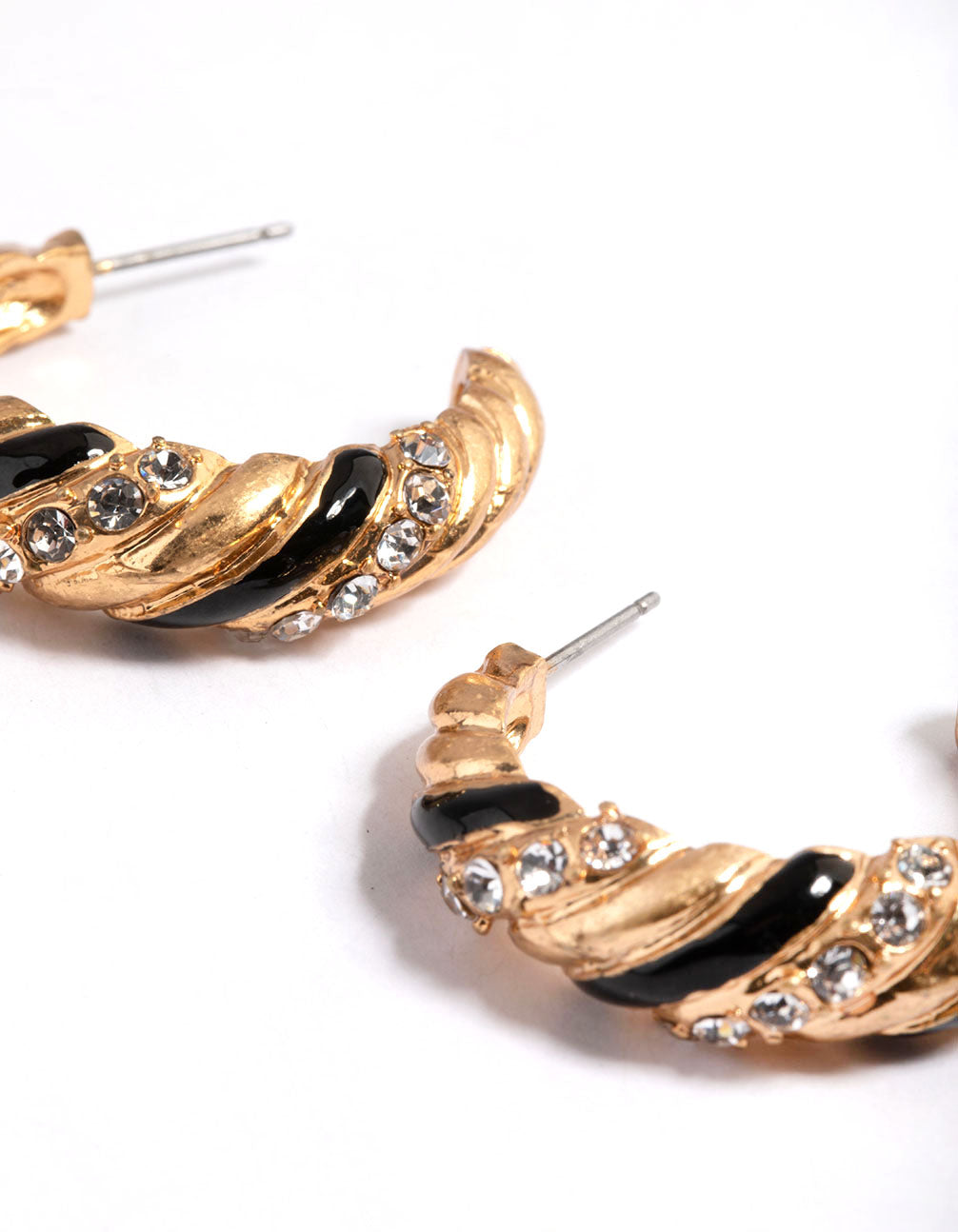 Gorgeous Gold 80s-Inspired Twisted Hoop Earrings for a Bold Look