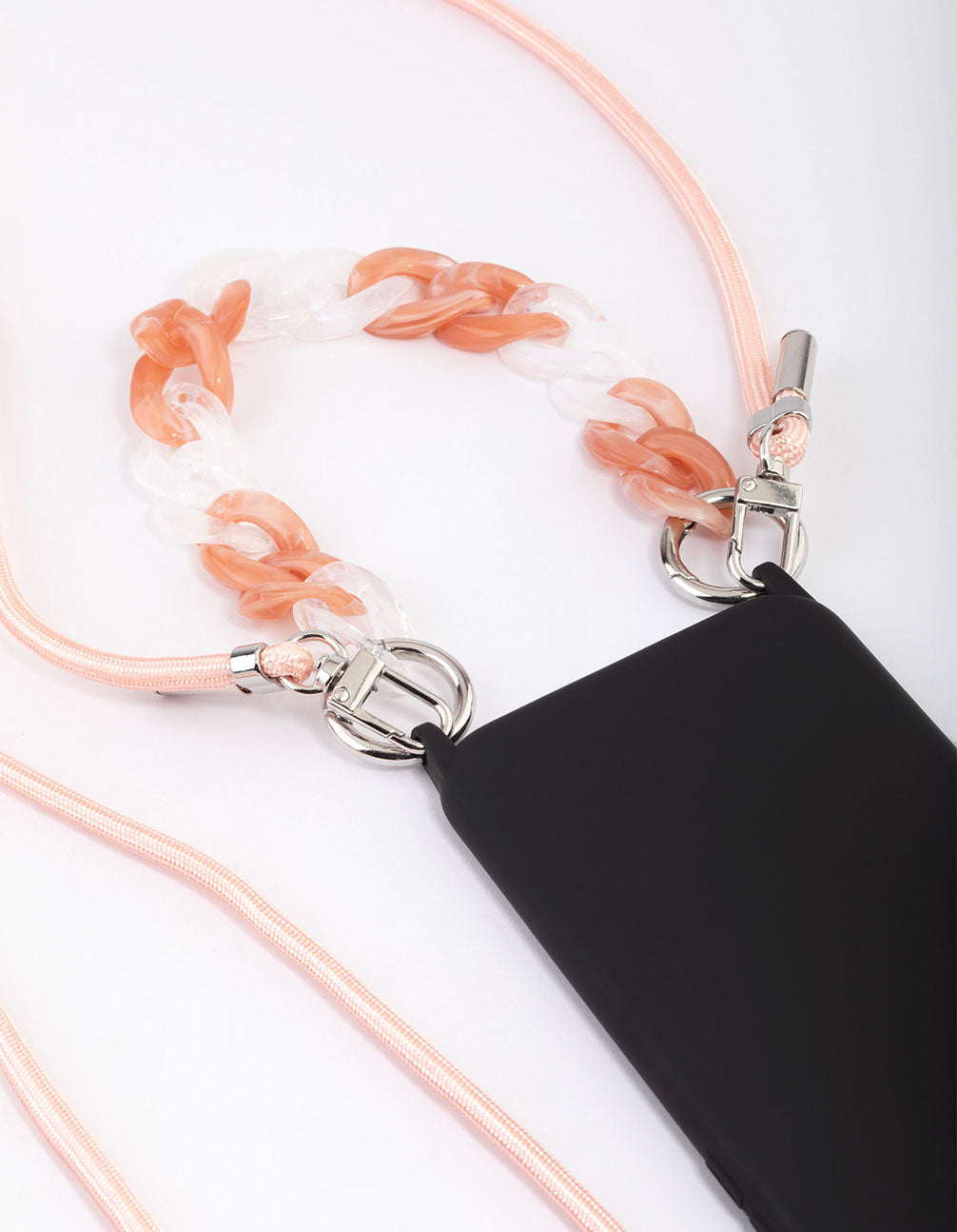 Fashionable Blush - Colored Crossbody and Wrist Phone Strap Pack for Personalized Phone Accessories
