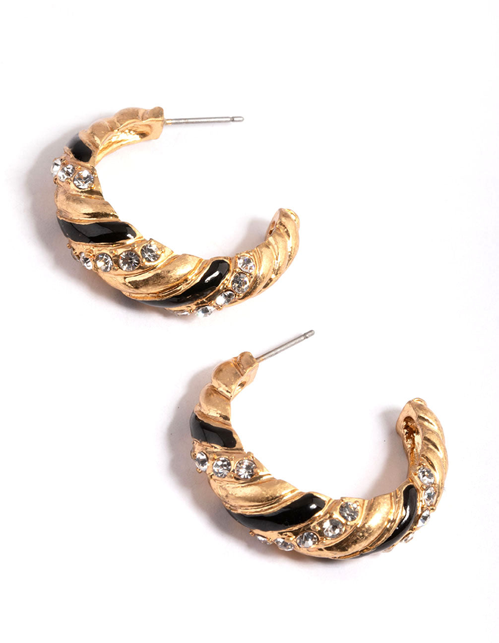 Gorgeous Gold 80s-Inspired Twisted Hoop Earrings for a Bold Look